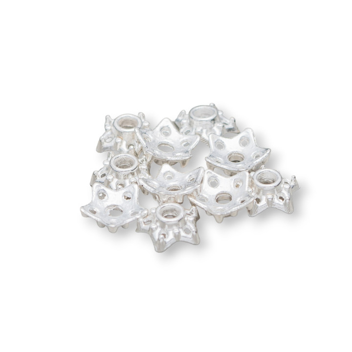 Coppette Di Ottone A Stella 6mm 160gr Argentato