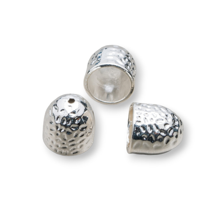 Tassen aus geschlagenem Messing 13mm 42pz Silber