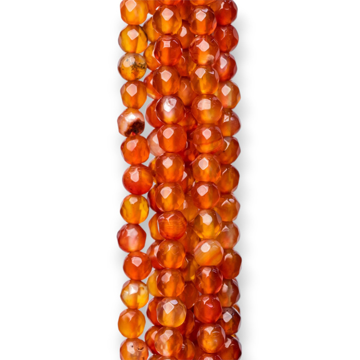 Πολύχρωμο Faceted Carnelian 04mm