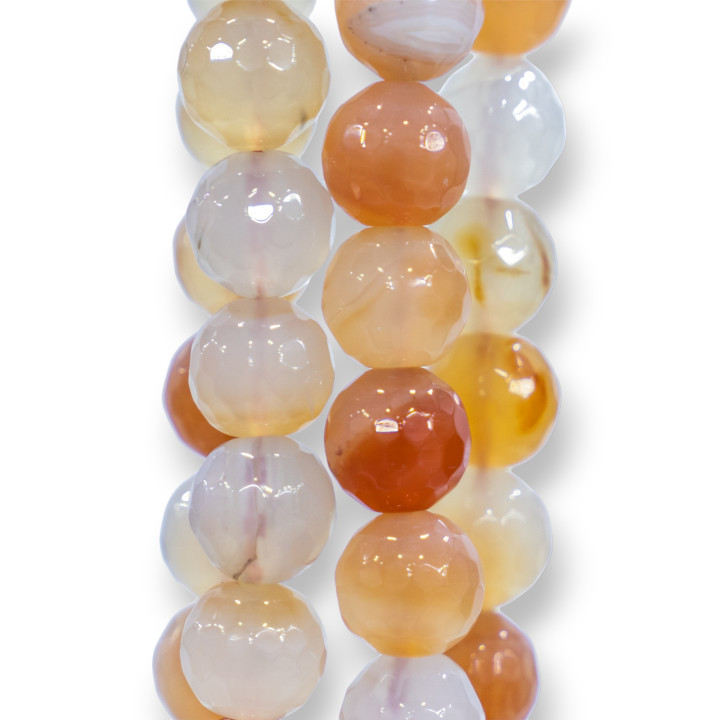 Cornalina Multicolor Facetada 20mm