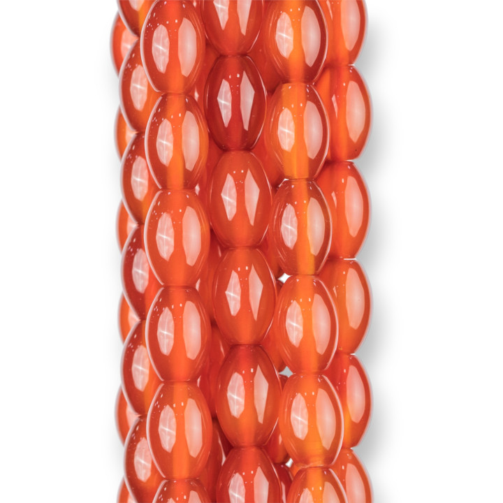 Corniola Rossa Riso 6x9mm