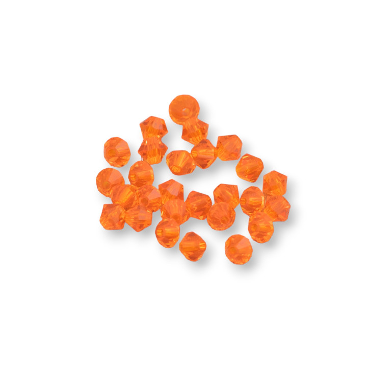 Cristaux Swarovski Toupie 03mm Marque Preciosa - 100pcs - Orange