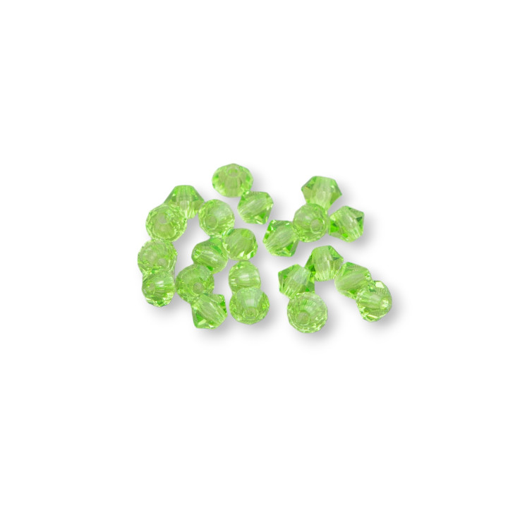 Swarovski-Kristalle Doppelkegel 03 mm Marke Preciosa - 100 Stück - Grün