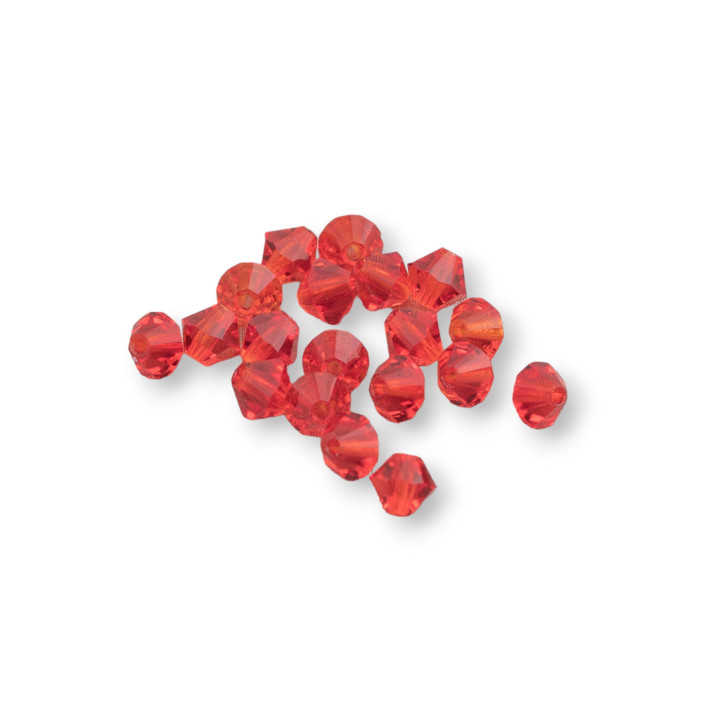 Swarovski Bicone Crystals 04mm Brand Preciosa - 100pcs - Red