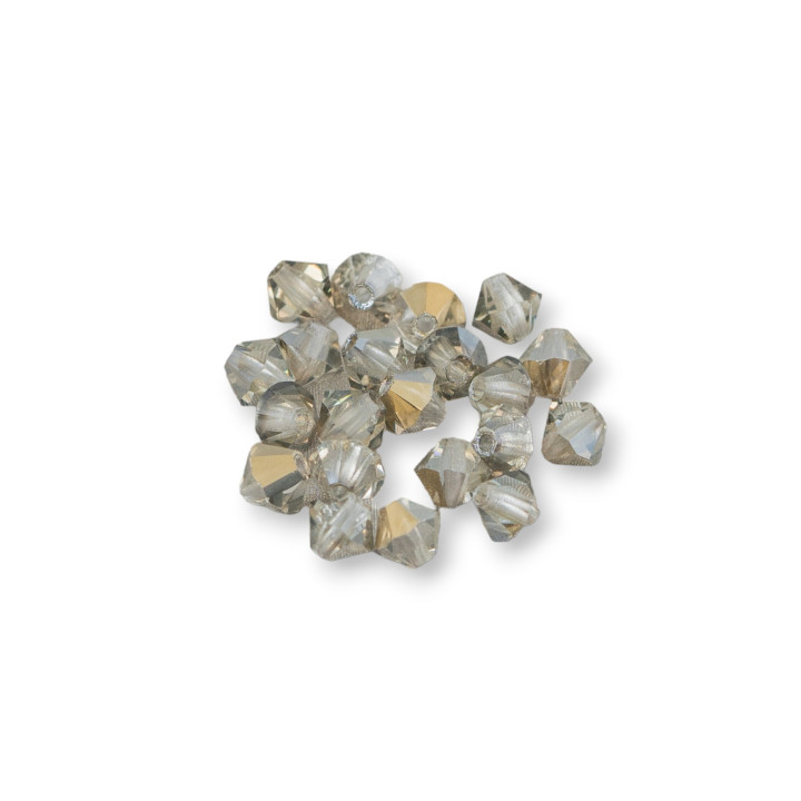 Cristales Swarovski Bicono 04mm Marca Preciosa - 100pcs - Oro Verde Oliva