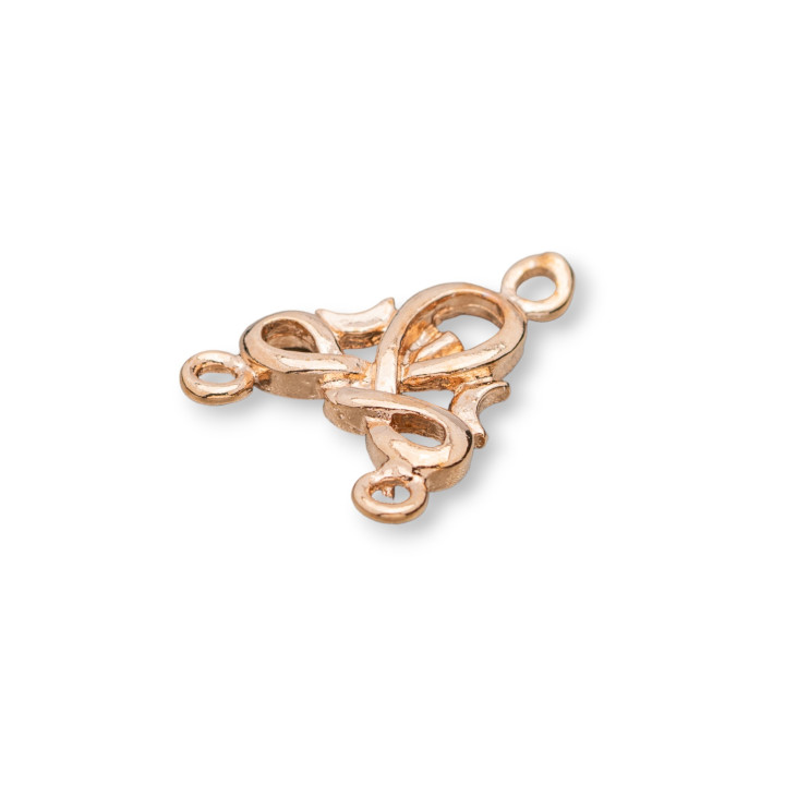 Entretoise Connecteur Laiton Lustre 15x18mm 80pcs Bronze