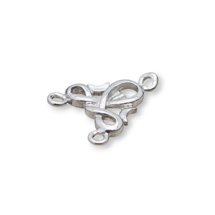 Abstandhalter Messing Kronleuchter 15x18mm 80St Rhodium