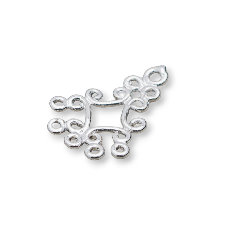 Brass Chandelier Connector Spacer 15x22mm 80pcs Rhodium Plated