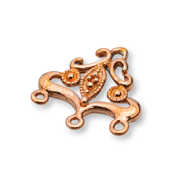 Brass Chandelier Connector Spacer 21x21mm 50pcs Dark Rose Gold