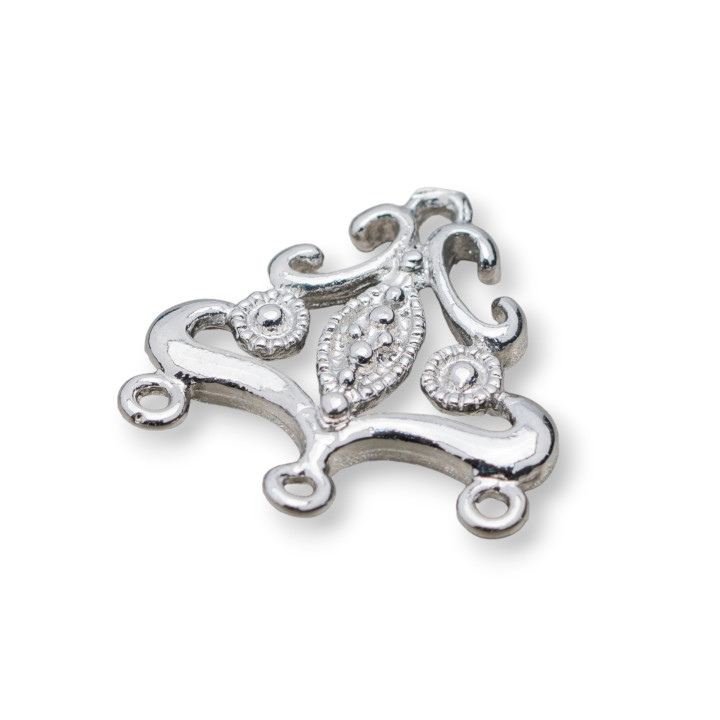 Abstandhalter Messing Kronleuchter 21x21mm 50Stk Rhodium