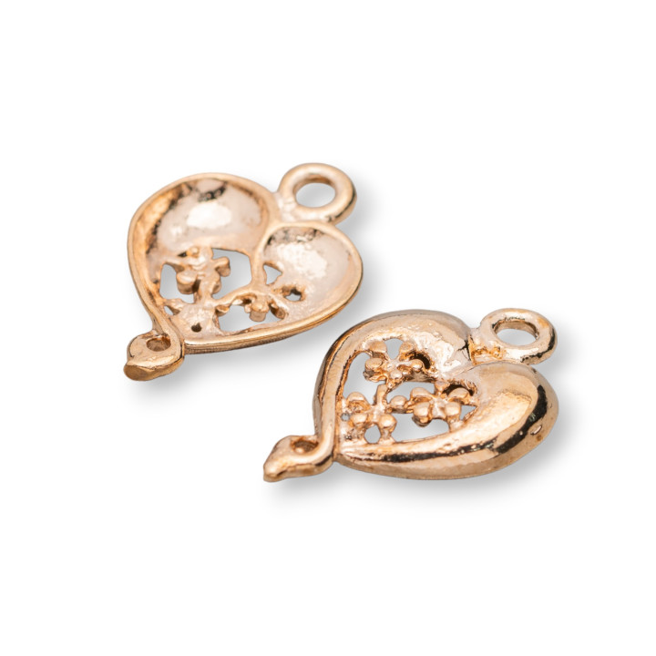 Μπρούτζινος σύνδεσμος Spacer Heart 13x20mm 80τμχ Μπρονζέ