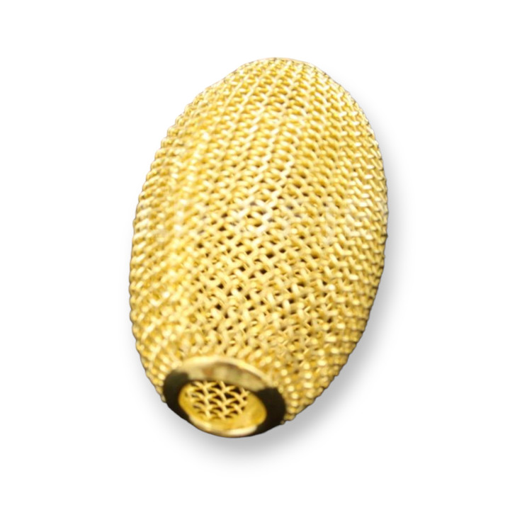 Entretoises Laiton Cage Ovale 23x15mm 15pcs Doré