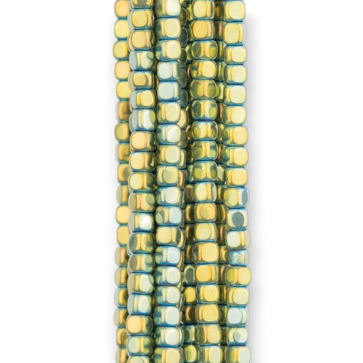 Ematite Verde Cubo Smussato  2mm