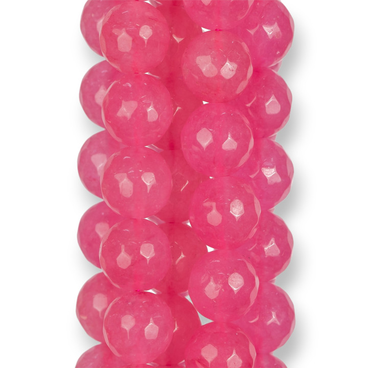 Giada Rubino Perlina Tonda Sfaccettata 10mm Chiaro