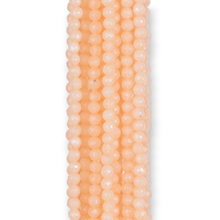 Faceted Pink Jade 04mm