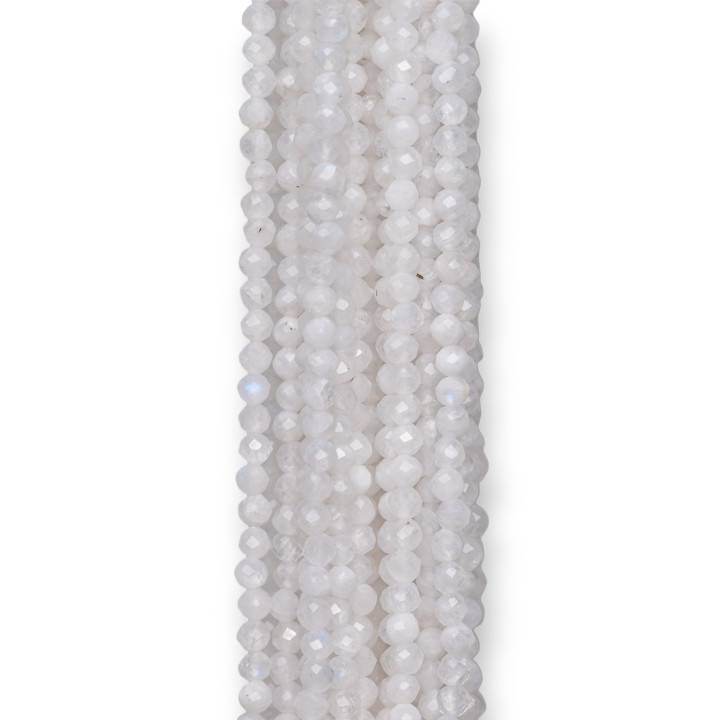 Labradorita Blanca Talla Diamante Facetado 2.7mm Parte Superior