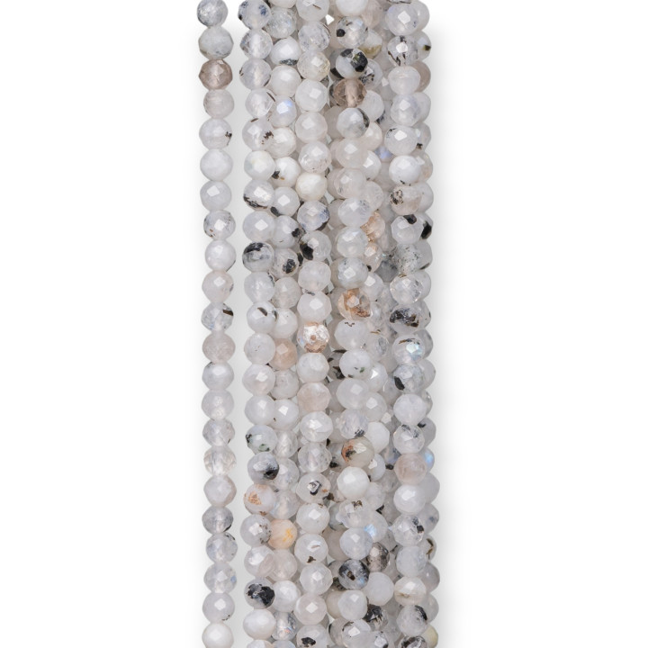 Labradorite Blanche Taille Diamant Facette 3,0mm Mix