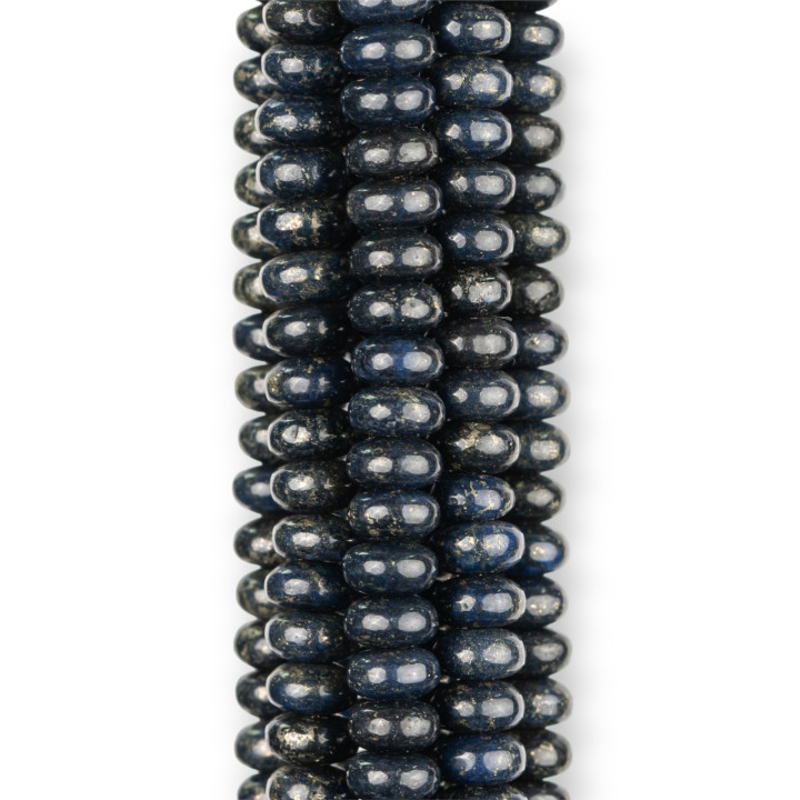 Lapislazzuli Blu Grezzo Rondelle 6x4mm Scuro