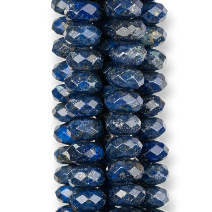 Roher blauer Lapislazuli Rondelle facettiert 10x06mm
