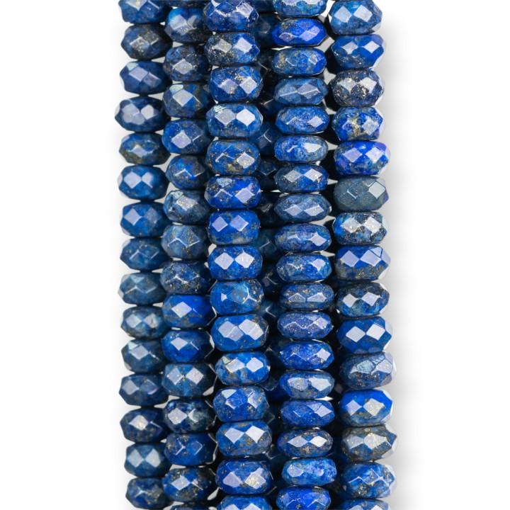 Natural Blue Lapis Lazuli Rondelle Faceted 08x05mm