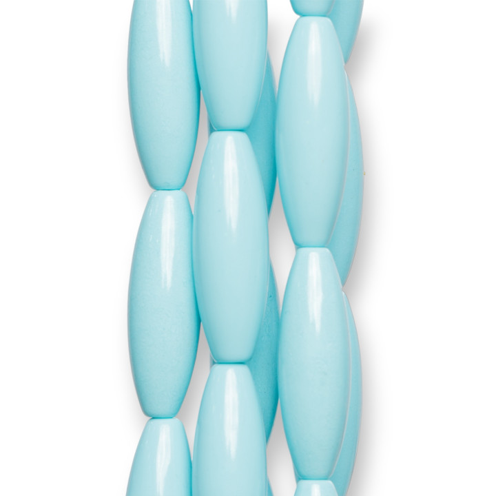 Pâte de Riz Turquoise 10x30mm