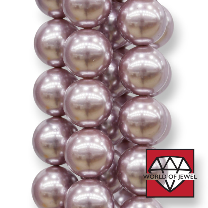 Perlas de Mallorca Glicina Redondo Liso 16mm