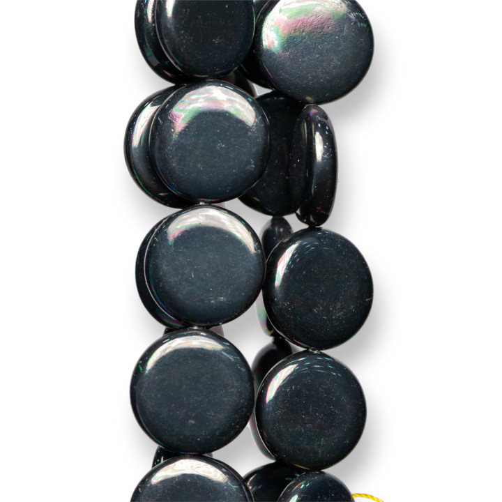 Majorca Grey Tahitian Pearls Στρογγυλό Επίπεδο Λείο 16mm