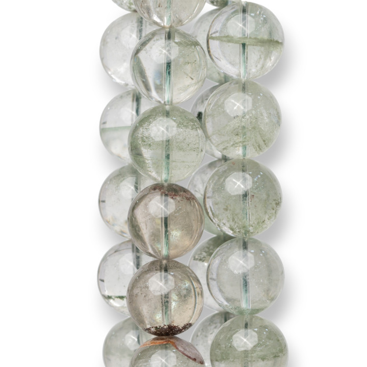 Smooth Round Ghost Quartz (MQO) 18mm