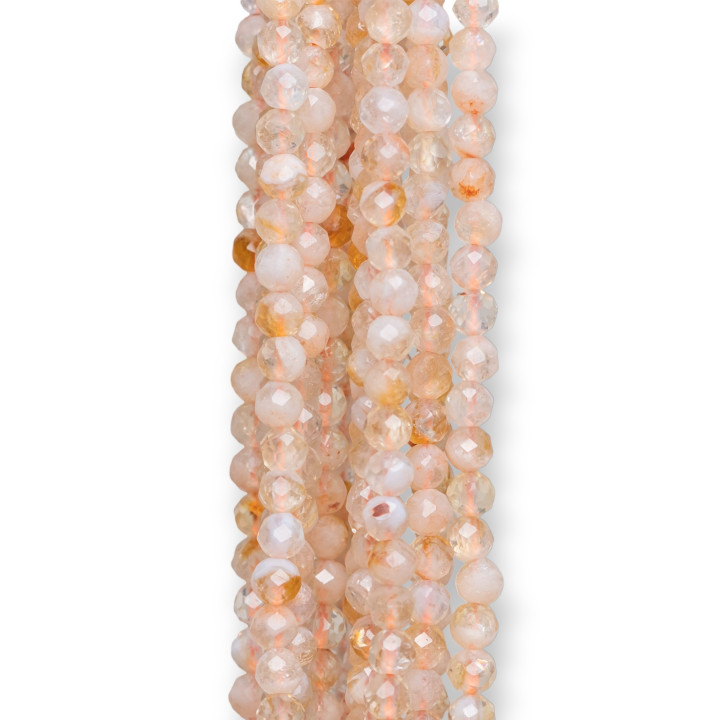 Cuarzo Citrino Facetado Corte Diamante 4.0mm Crudo