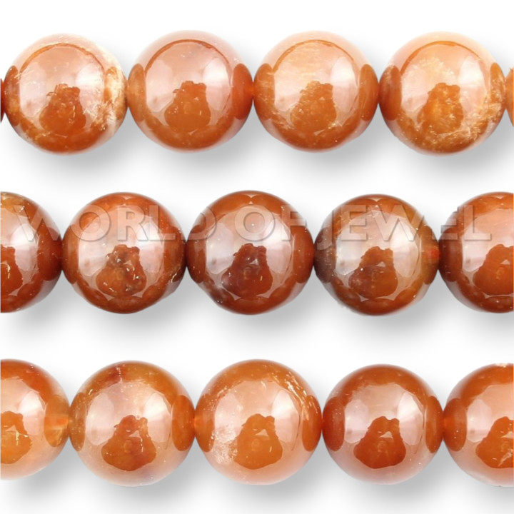 Cuarzo Hematoide Redondo Liso 17mm