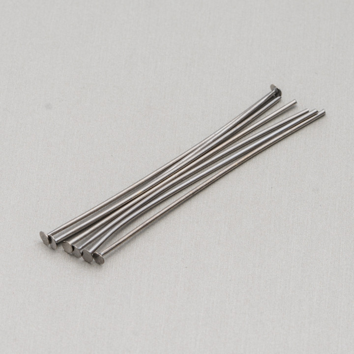 Nails Brass Pins Flat Head 1.0x60mm 100gr Burnished