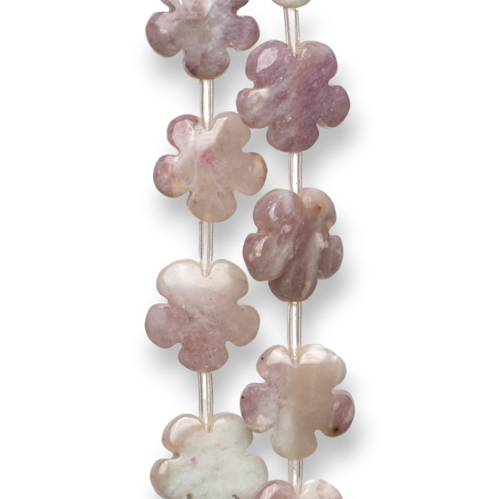 Rhodonite Fleur Plate 30mm Clair