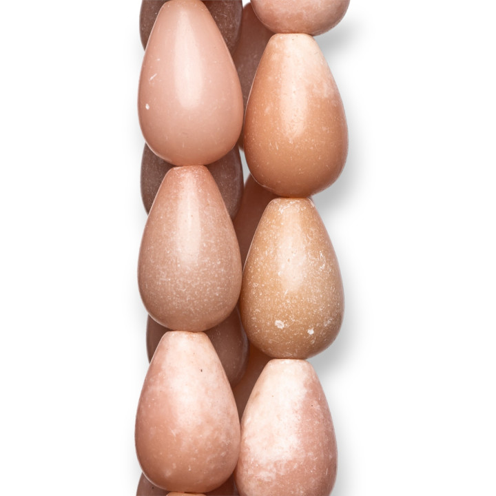 Pink Rhodonite Second Choice Drops Irregular 12x20mm