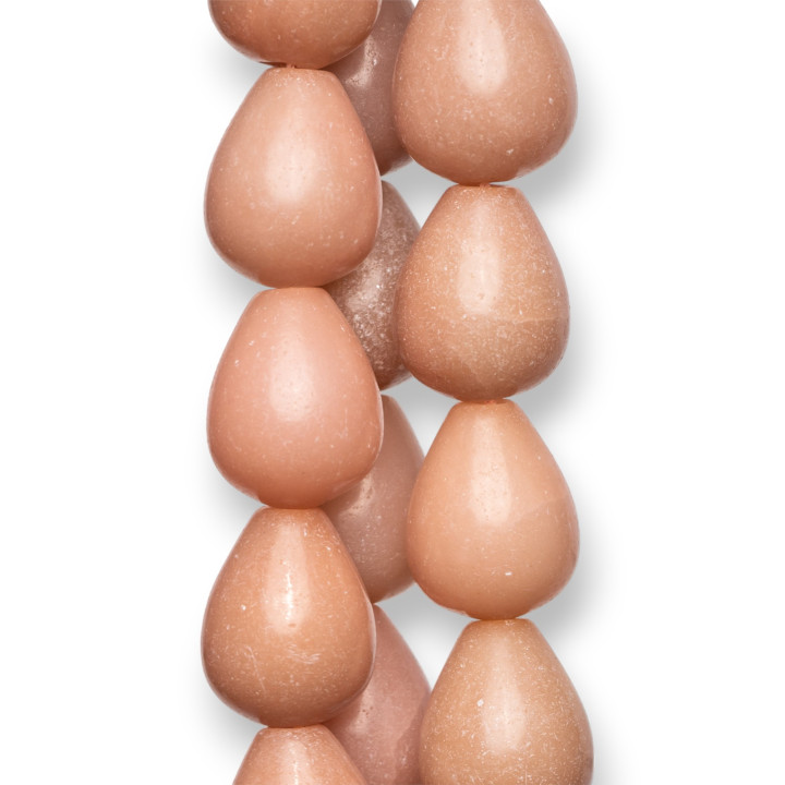 Gotas Irregulares Segunda Elección Rodonita Rosa 14x16mm