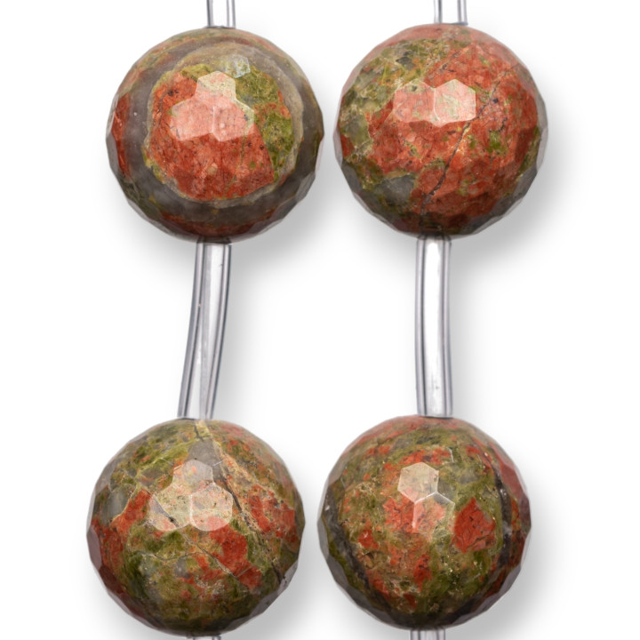 Unakite Faceted 25mm 8τμχ