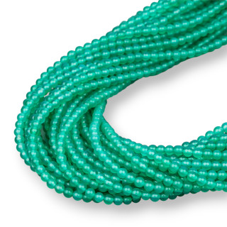 Ágata Verde Lisa Redonda 04mm Primera Elección