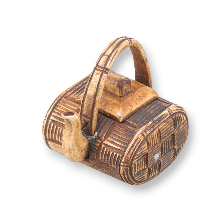 Objets Netsuke en Os Gravés à la Main 1pc 50x60mm