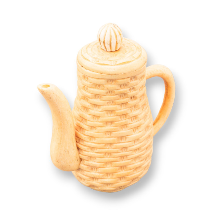 Objets Netsuke en Os Gravés à la Main 1pc 70x90mm