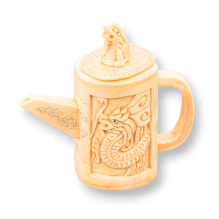 Oggettistica Netsuke di Osso Inciso a Mano 1pz 70x90mm