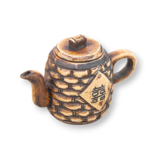 Oggettistica Netsuke di Osso Inciso a Mano 1pz 80x60mm