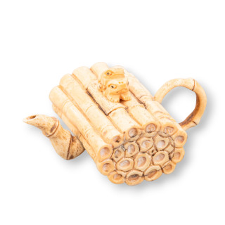 Objetos Netsuke de Hueso Grabados a Mano 1ud 90x45mm