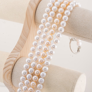 Round River Pearls 10,0-10,5mm AAAAA Λευκό