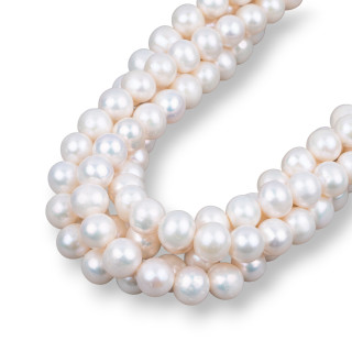 Round River Pearls 10,0-10,5mm Λευκό