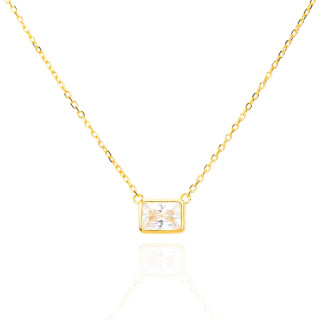 Collar De Plata 925 Con Colgante Colección Aurora