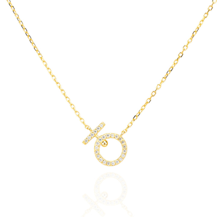 925 Silver Necklace With Pendant Aurora Collection