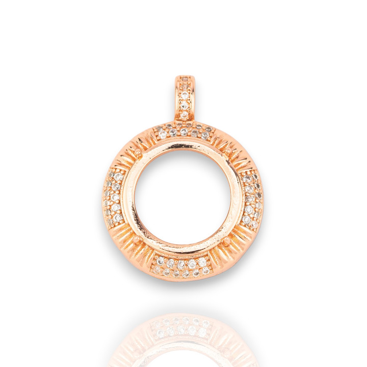 Μενταγιόν 925 Ασημί Bezel Component 1τμχ