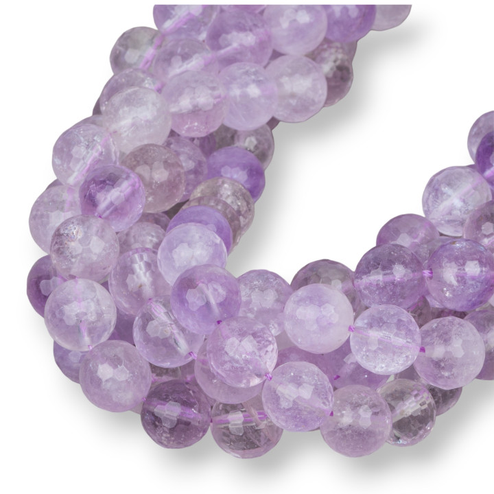 Clear Lavender Amethyst Faceted 14mm