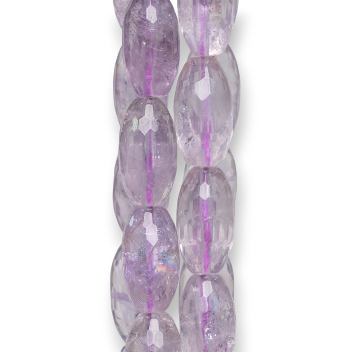 Amatista Lavanda Claro Arroz Facetado 10x20mm