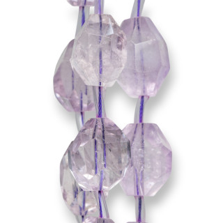 Amethyst-Lavendel-klarer facettierter Stein, 18–25 mm