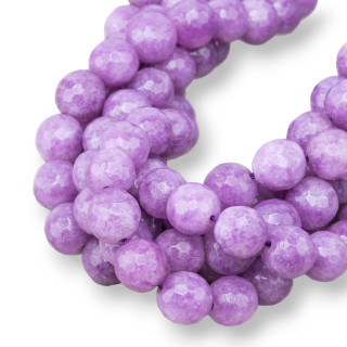 Lila Jade Lavendel Kunzit Facettiert 10mm